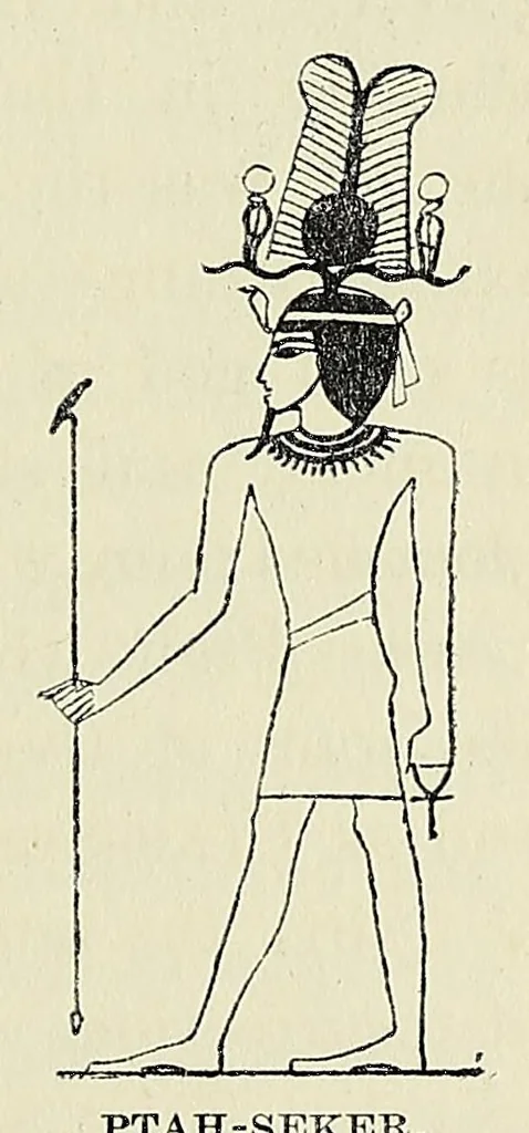 An illustration from Amentet; an account of the gods, amulets & scarabs of the ancient Egyptians, 1915, leaf 117