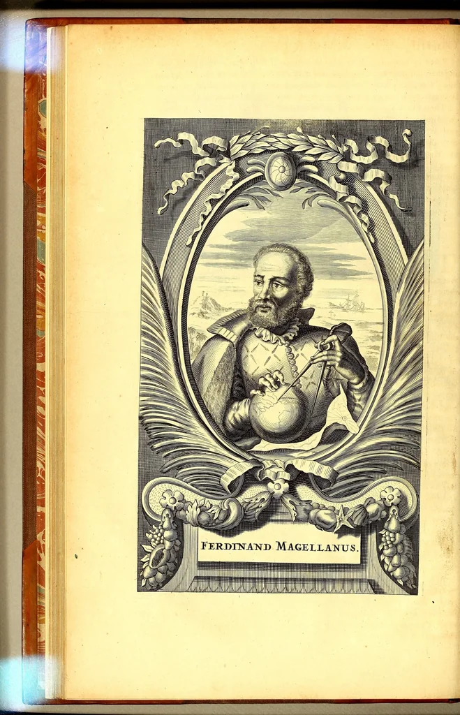 An illustration from America: being an accurate description of the Nevv VVorld; : containing the original of the inhabitants; the remarkable voyages thither: the conquest of the vast empires of Mexico and Peru, their ancient and later vvars. With their several plantations, many, and rich islands; their cities, fortresses, towns, temples, mountains, and rivers: their habits, customs, manners, and religions; their peculiar plants, beasts, birds, and serpents., 1670, leaf 108
