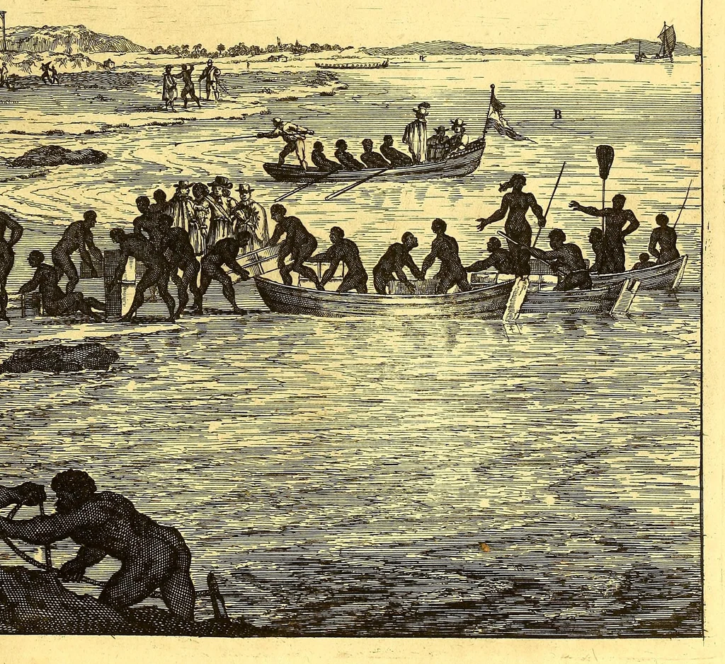 An illustration from America: being the latest, and most accurate description of the Nevv VVorld; : containing the original of the inhabitants, and the remarkable voyages thither. The conquest of the vast empires of Mexico and Peru, and other large provinces and territories, with the several European plantations in those parts. Also their cities, fortresses, towns, temples, mountains, and rivers. Their habits, customs, manners, and religions. Their plants, beasts, birds, and serpents. With an appendix, containing, besides several other considerable additions, a brief survey of what hath been discover'd of the unknown South-Land and the Arctick region., 1671, leaf 667