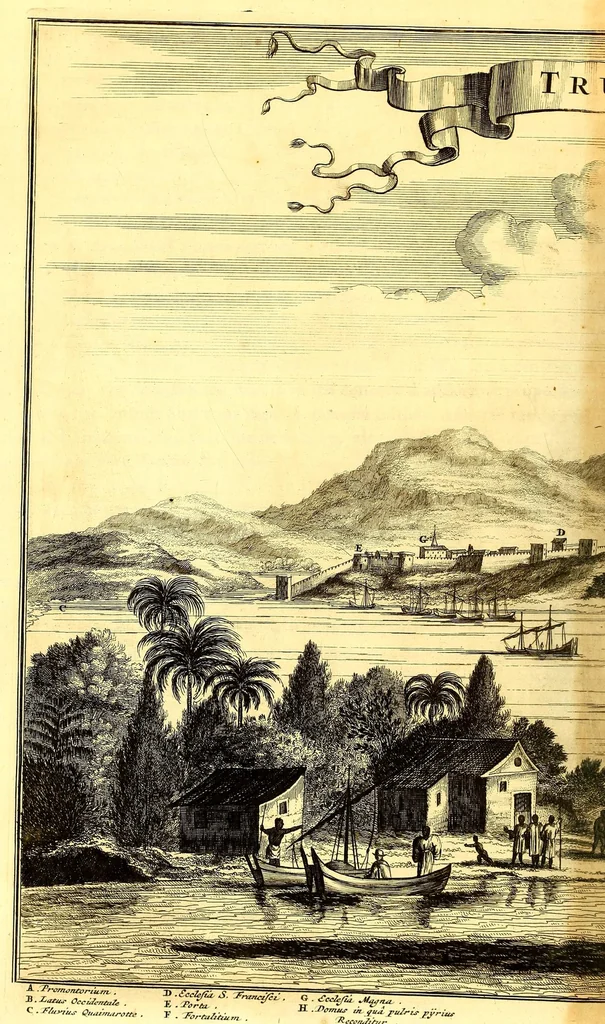 An illustration from America: being the latest, and most accurate description of the Nevv VVorld; : containing the original of the inhabitants, and the remarkable voyages thither. The conquest of the vast empires of Mexico and Peru, and other large provinces and territories, with the several European plantations in those parts. Also their cities, fortresses, towns, temples, mountains, and rivers. Their habits, customs, manners, and religions. Their plants, beasts, birds, and serpents. With an appendix, containing, besides several other considerable additions, a brief survey of what hath been discover'd of the unknown South-Land and the Arctick region., 1671, leaf 290