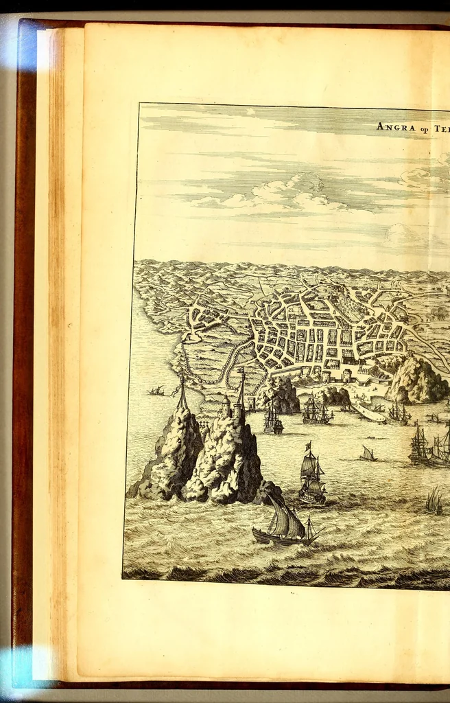 An illustration from America: being the latest, and most accurate description of the Nevv VVorld; : containing the original of the inhabitants, and the remarkable voyages thither. The conquest of the vast empires of Mexico and Peru, and other large provinces and territories, with the several European plantations in those parts. Also their cities, fortresses, towns, temples, mountains, and rivers. Their habits, customs, manners, and religions. Their plants, beasts, birds, and serpents. With an appendix, containing, besides several other considerable additions, a brief survey of what hath been discover'd of the unknown South-Land and the Arctick region., 1671, leaf 72
