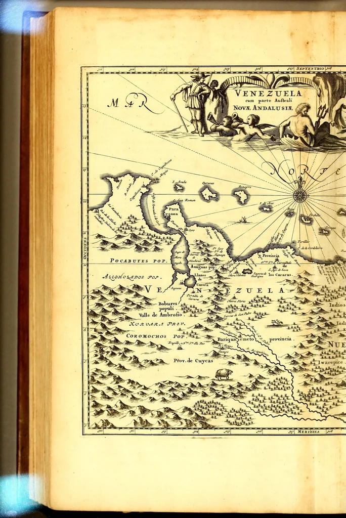 An illustration from America: being the latest, and most accurate description of the Nevv VVorld; : containing the original of the inhabitants, and the remarkable voyages thither. The conquest of the vast empires of Mexico and Peru, and other large provinces and territories, with the several European plantations in those parts. Also their cities, fortresses, towns, temples, mountains, and rivers. Their habits, customs, manners, and religions. Their plants, beasts, birds, and serpents. With an appendix, containing, besides several other considerable additions, a brief survey of what hath been discover'd of the unknown South-Land and the Arctick region., 1671, leaf 822