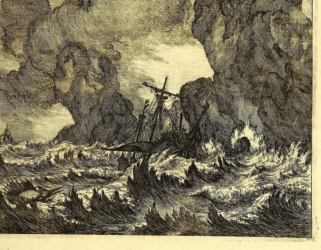 An illustration from America: being the latest, and most accurate description of the Nevv VVorld; : containing the original of the inhabitants, and the remarkable voyages thither. The conquest of the vast empires of Mexico and Peru, and other large provinces and territories, with the several European plantations in those parts. Also their cities, fortresses, towns, temples, mountains, and rivers. Their habits, customs, manners, and religions. Their plants, beasts, birds, and serpents. With an appendix, containing, besides several other considerable additions, a brief survey of what hath been discover'd of the unknown South-Land and the Arctick region., 1671, leaf 665