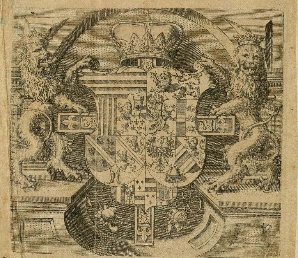 An illustration from America, das ist, Erfindung vnd Offenbahrung der Newen Welt : deroselbigen Völcker, Gestalt, Sitten, Gebräuch, Policey vnd Gottesdienst, 1617, leaf 2