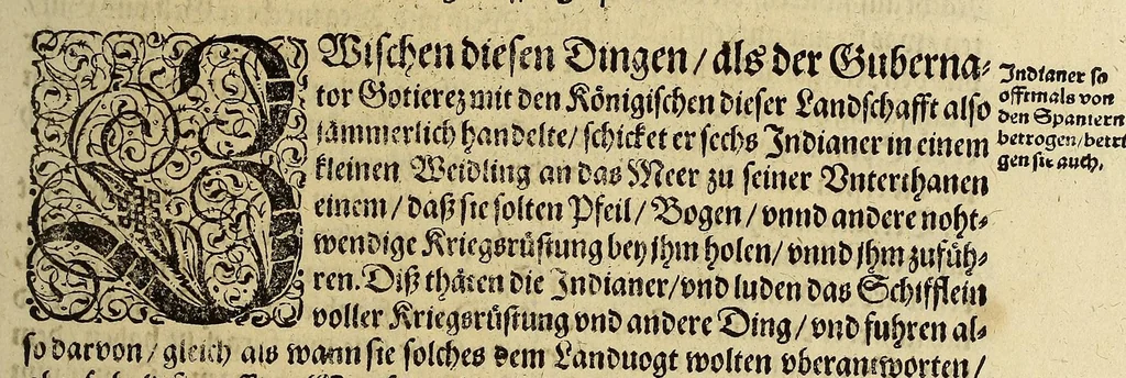 An illustration from Americae das fünffte Buch,, 1595, leaf 67