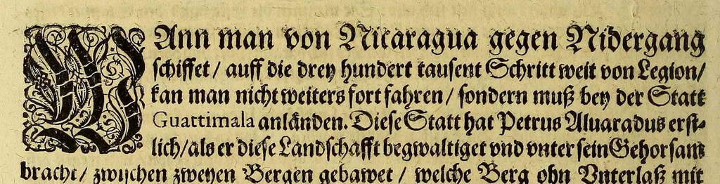 An illustration from Americae das fünffte Buch,, 1613, leaf 100