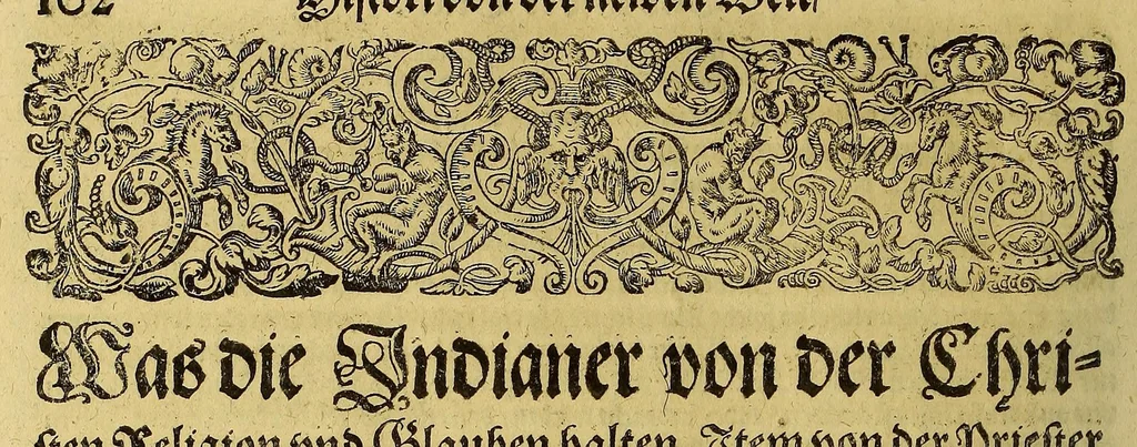 An illustration from Americae das fünffte Buch,, 1613, leaf 112