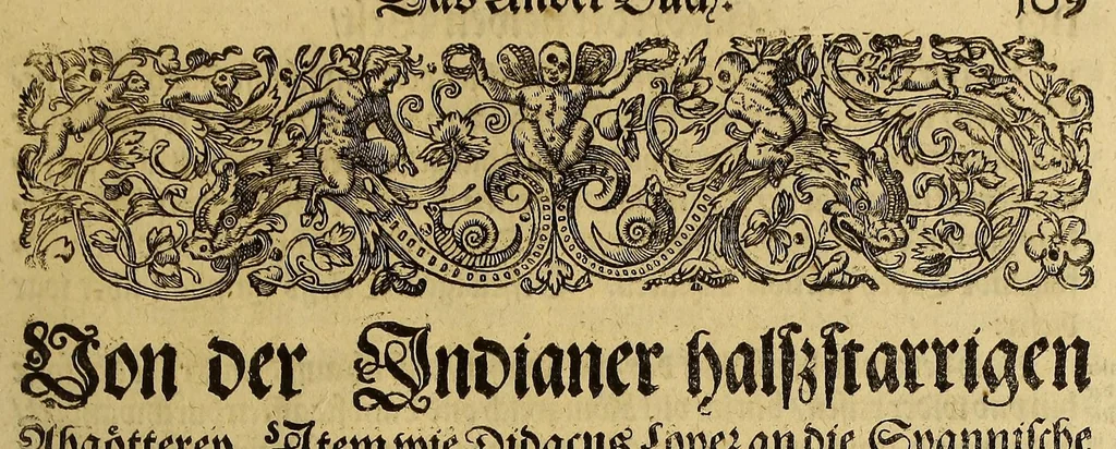 An illustration from Americae das fünffte Buch,, 1613, leaf 119