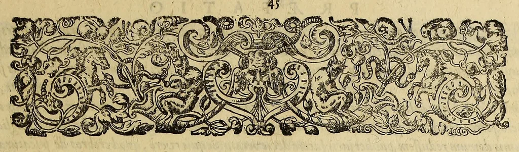 An illustration from Americae pars decima: : quae continentur, I. Duae navigationes Dn. Americi Vesputii, sub auspiciis Castellani regis, Ferdinandi susceptae. II. Solida narratio de moderno provinciae Virginiae statu, qua ratione tandem pax cum Indianis coaluerit, ac castella aliquot ad regionis praesidium ab Anglis extructa fuerint; additâ historiâ lectu jucundissimâ, quomodo Pokahuntas, regis Virginiae Powhatani filia, primori cuidam Anglo nupserit; authore Raphe Hamor Virginiae secretario. III. Vera descriptio Novae Angliae, quae Americae pars ad septentrionalem Indiam spectat, à capitaneo Johanne Schmidt, equite atque admirali delineata: cui accessit discursus, quomodo in secunda navigatione à Gallis captus, anno 1616. demum liberatus fuerit. Omnia nunc primùm in lucem edita, atque eleganter in aes incisis iconibus illustrata, / sumptibus ac studio Johann-Theodori de Bry, 1619, leaf 53
