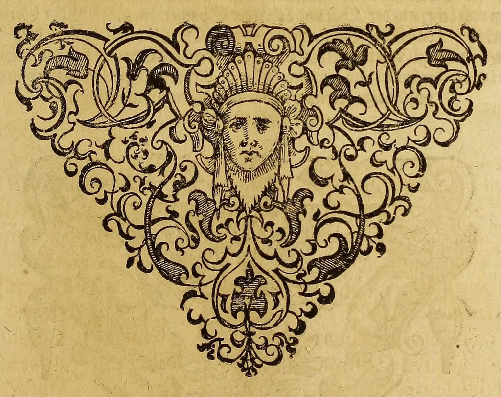 An illustration from Americae pars quinta., 1613, leaf 13