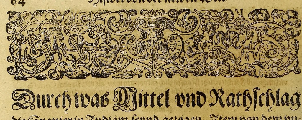An illustration from Americae pars quinta., 1613, leaf 76