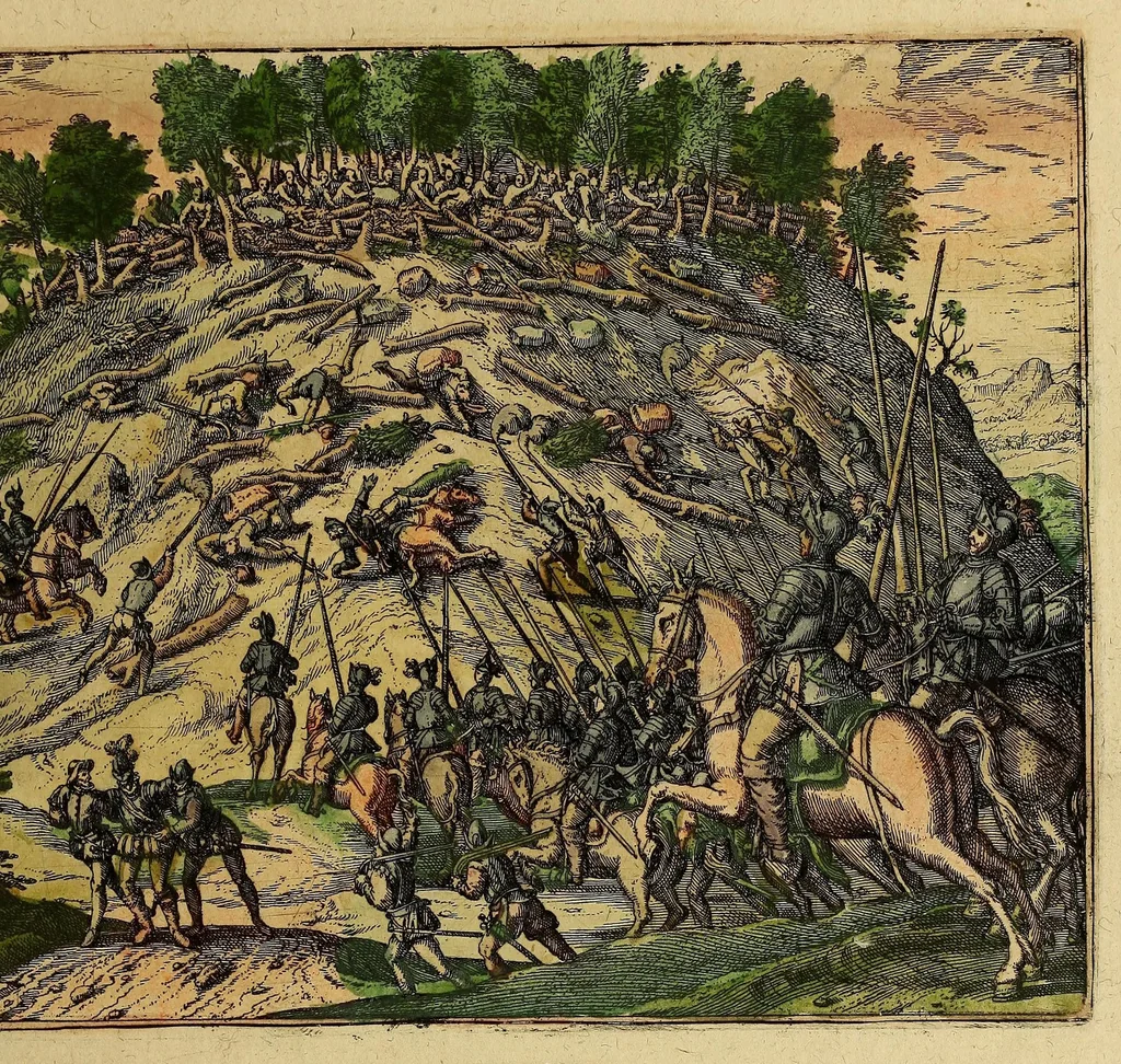 An illustration from Americae pars quinta, 1595, leaf 51