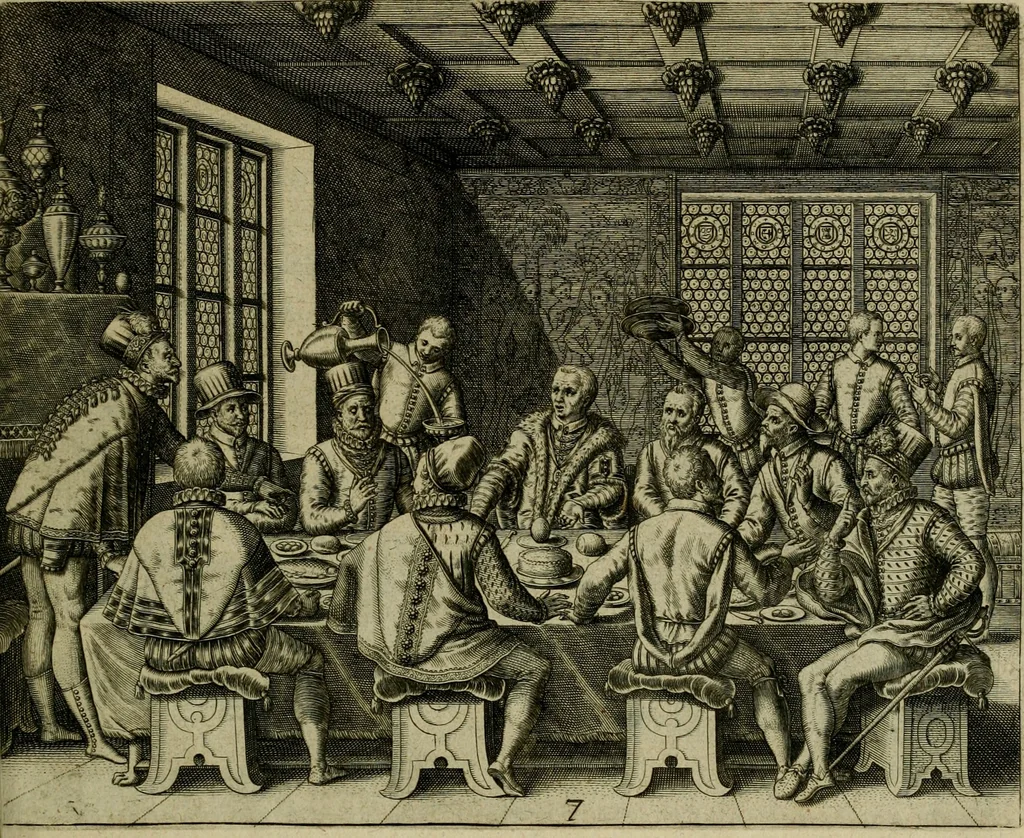 An illustration from Americae pars qvarta, siue, Insignis & admiranda historia de reperta primùm Occidentali India à Christophoro Columbo anno M. CCCCXCII, 1594, leaf 176