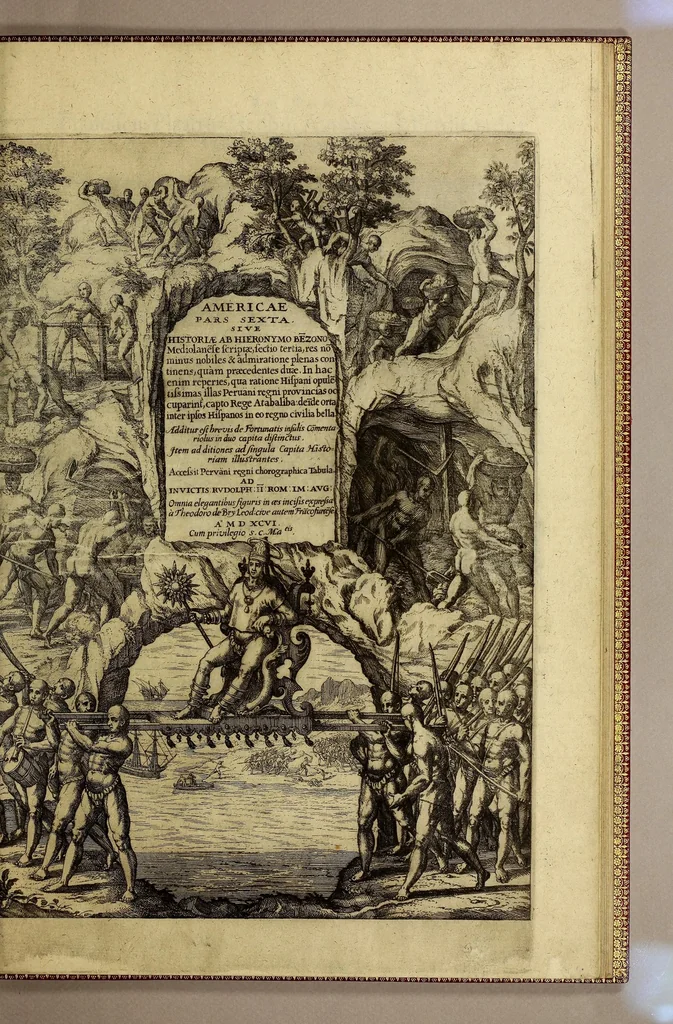 An illustration from Americae pars sexta., 1596, leaf 119