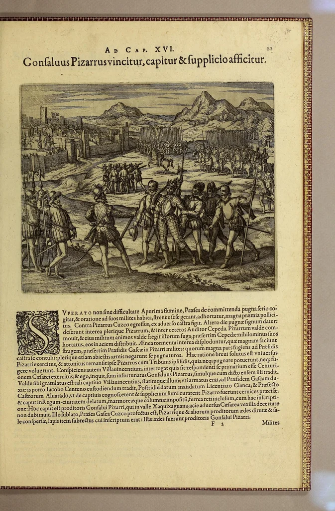 An illustration from Americae pars sexta., 1596, leaf 161