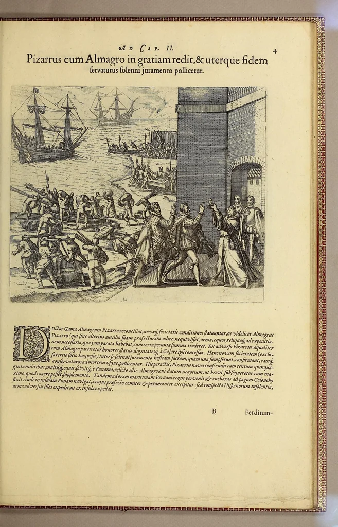An illustration from Americae pars sexta., 1617, leaf 103