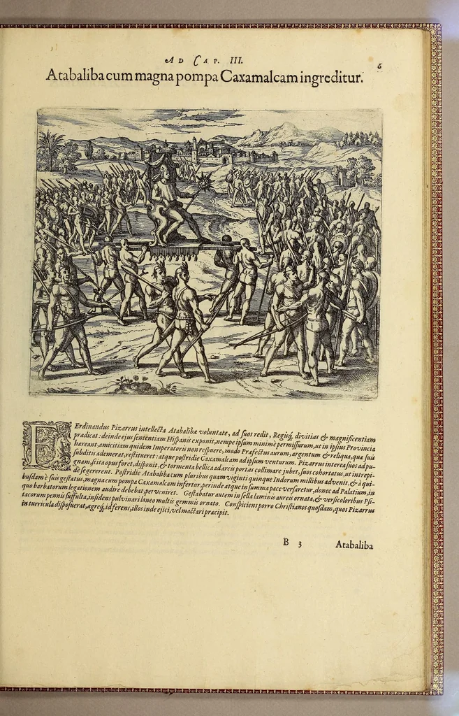 An illustration from Americae pars sexta., 1617, leaf 107