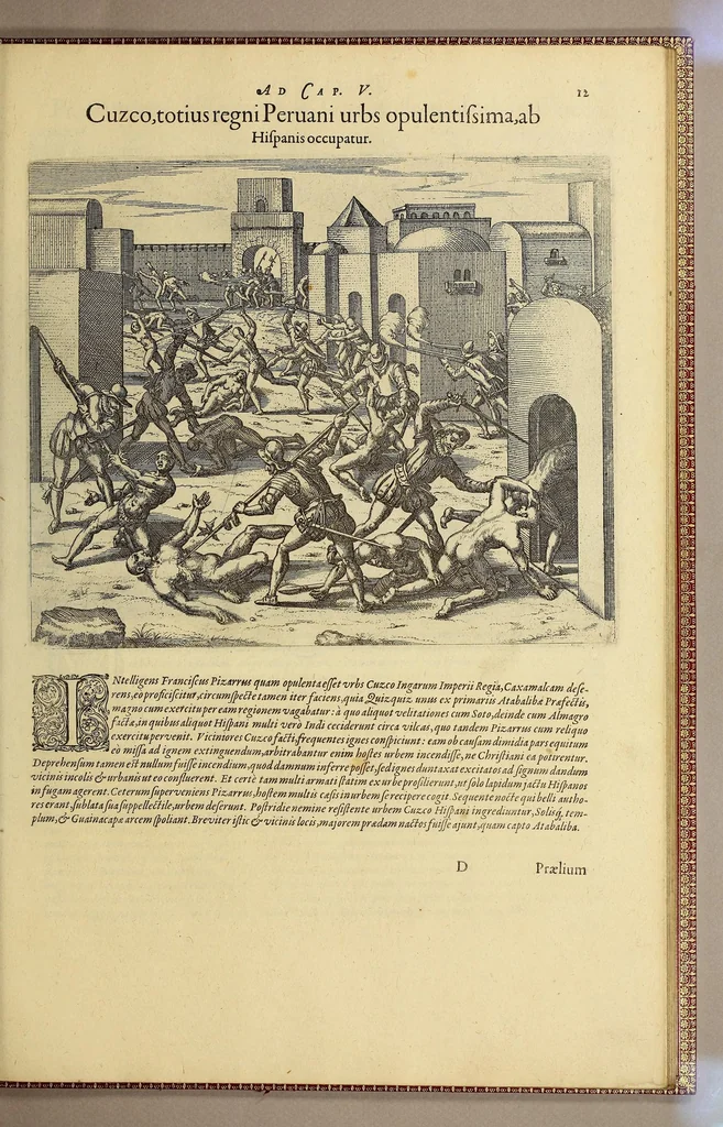 An illustration from Americae pars sexta., 1617, leaf 119