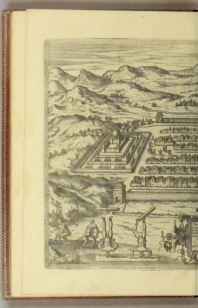 An illustration from Americae pars sexta., 1617, leaf 16