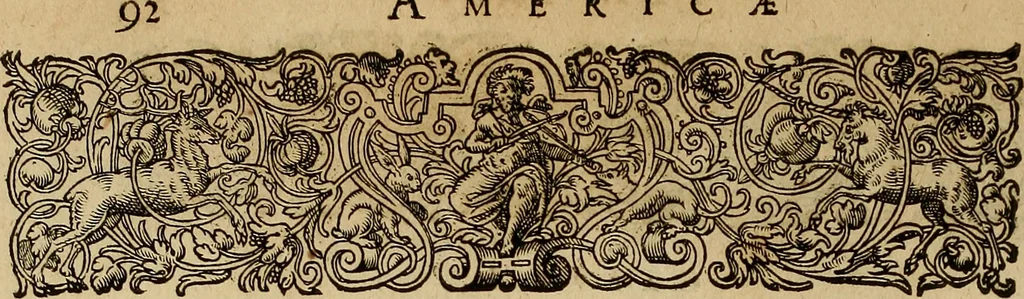 An illustration from Americae tertia pars : memorabile provinciæ Brasiliæ historiam contines, 1592, leaf 113