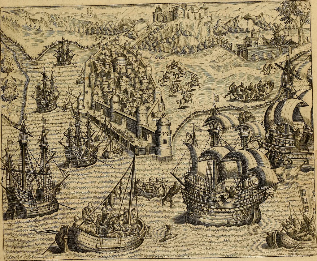 An illustration from Americae tertia pars : memorabile provinciæ Brasiliæ historiam contines, 1592, leaf 24