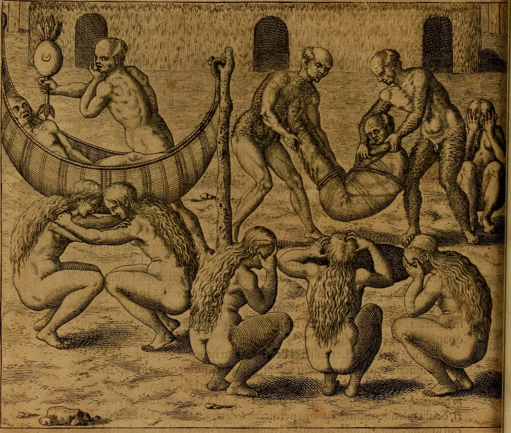 An illustration from Americae tertia pars : memorabile provinciæ Brasiliæ historiam contines, 1592, leaf 269