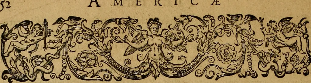 An illustration from Americae tertia pars : memorabile provinciæ Brasiliæ historiam contines, 1592, leaf 73