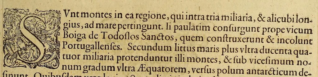 An illustration from Americae tertia pars Memorabile[m] provinciae Brasiliae historiam contine[n]s, Germanico primùm sermone scriptam à Ioa[n]ne Stadio Hombergensi Hesso, nunc autem Latinitate donatam à Teucrio Annaeo Priuato Colchanthe Po: & Med: addita est narratio profectionis Ioannis Lerij in eamdem provinciam, qua[m] ille initio Gallicè conscripsit, postea verò Latinam fecit. : His accessit descriptio morum & ferocitatis incolarum illius regionis, atque colloquium ipsorum idiomate conscriptum., 1597, leaf 127