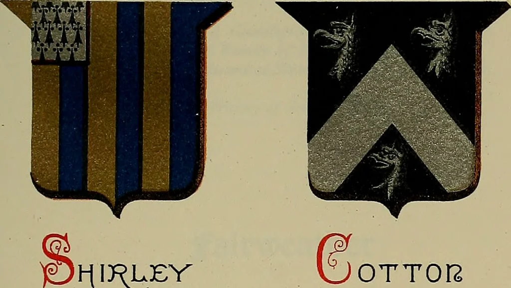 An illustration from America heraldica : a compilation of coats of arms, crests and mottoes of prominent American families settled in this country before 1800, 1889, leaf 100
