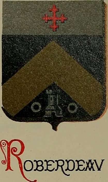 An illustration from America heraldica : a compilation of coats of arms, crests and mottoes of prominent American families settled in this country before 1800, 1889, leaf 108