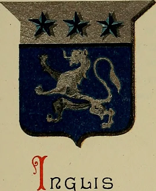 An illustration from America heraldica : a compilation of coats of arms, crests and mottoes of prominent American families settled in this country before 1800, 1889, leaf 108