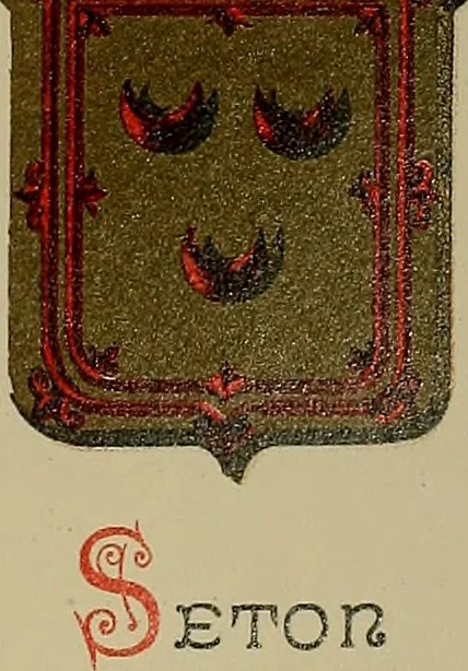 An illustration from America heraldica : a compilation of coats of arms, crests and mottoes of prominent American families settled in this country before 1800, 1889, leaf 108