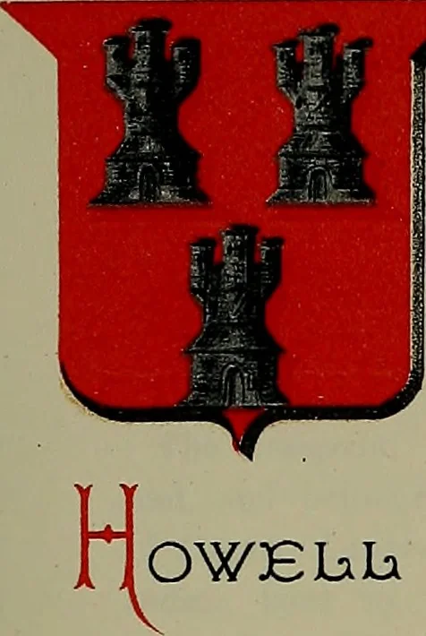 An illustration from America heraldica : a compilation of coats of arms, crests and mottoes of prominent American families settled in this country before 1800, 1889, leaf 116