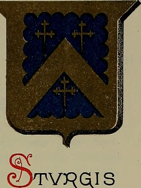 An illustration from America heraldica : a compilation of coats of arms, crests and mottoes of prominent American families settled in this country before 1800, 1889, leaf 116