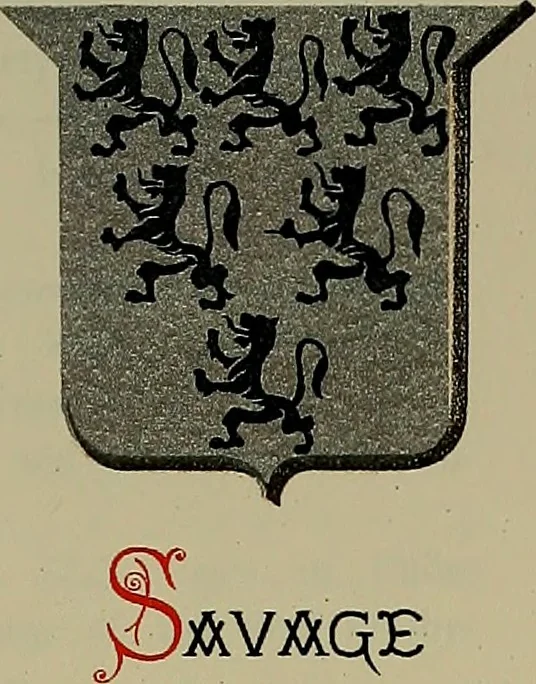 An illustration from America heraldica : a compilation of coats of arms, crests and mottoes of prominent American families settled in this country before 1800, 1889, leaf 116