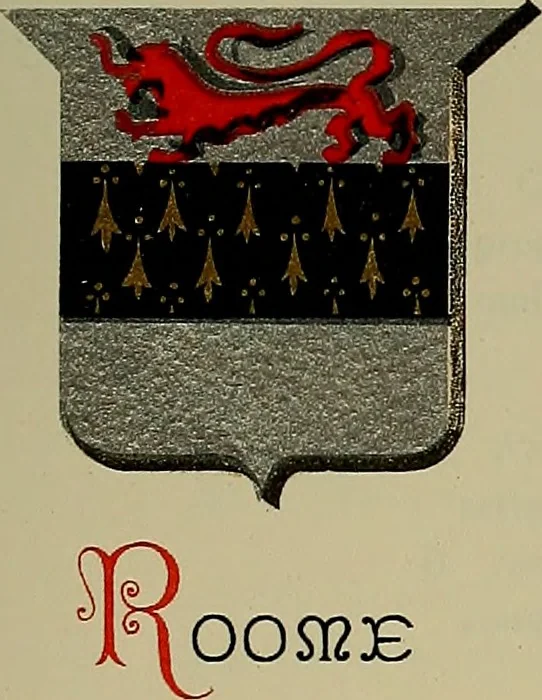 An illustration from America heraldica : a compilation of coats of arms, crests and mottoes of prominent American families settled in this country before 1800, 1889, leaf 116