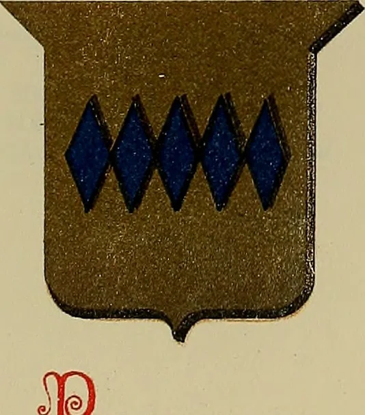 An illustration from America heraldica : a compilation of coats of arms, crests and mottoes of prominent American families settled in this country before 1800, 1889, leaf 116