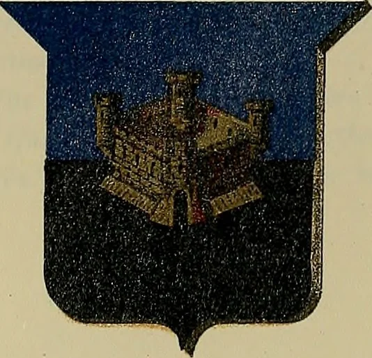 An illustration from America heraldica : a compilation of coats of arms, crests and mottoes of prominent American families settled in this country before 1800, 1889, leaf 116