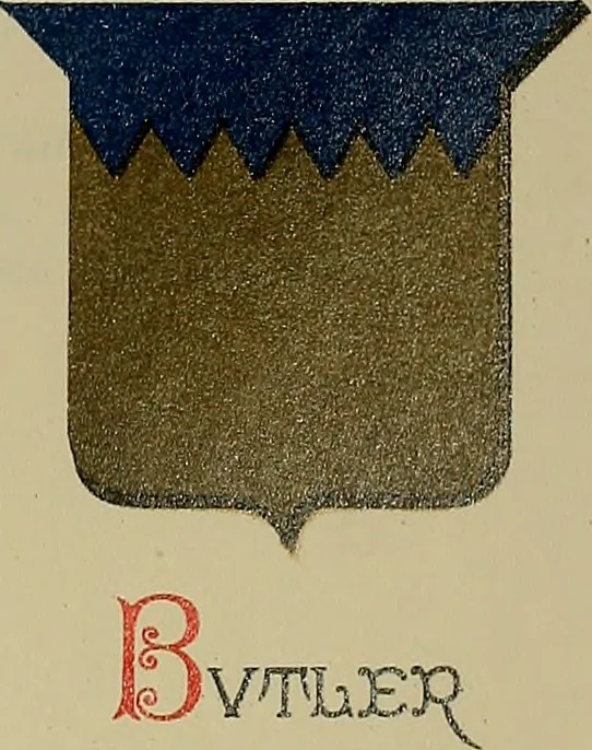An illustration from America heraldica : a compilation of coats of arms, crests and mottoes of prominent American families settled in this country before 1800, 1889, leaf 116