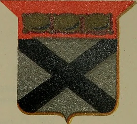 An illustration from America heraldica : a compilation of coats of arms, crests and mottoes of prominent American families settled in this country before 1800, 1889, leaf 126