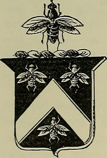 An illustration from America heraldica : a compilation of coats of arms, crests and mottoes of prominent American families settled in this country before 1800, 1889, leaf 139