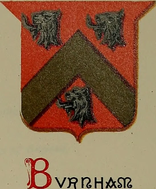 An illustration from America heraldica : a compilation of coats of arms, crests and mottoes of prominent American families settled in this country before 1800, 1889, leaf 142