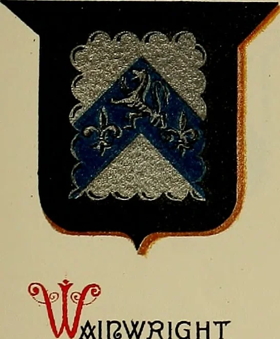 An illustration from America heraldica : a compilation of coats of arms, crests and mottoes of prominent American families settled in this country before 1800, 1889, leaf 142