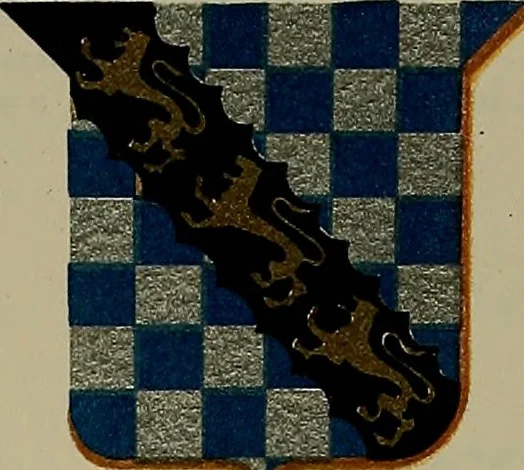 An illustration from America heraldica : a compilation of coats of arms, crests and mottoes of prominent American families settled in this country before 1800, 1889, leaf 172