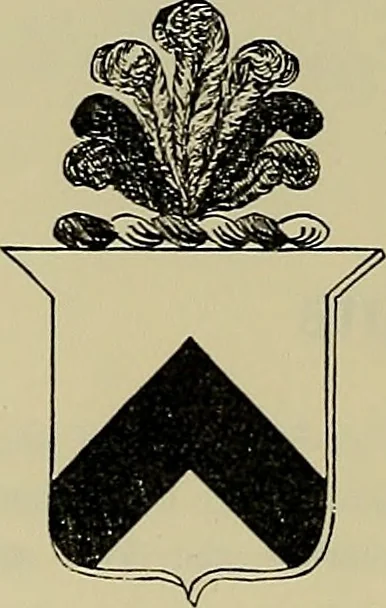 An illustration from America heraldica : a compilation of coats of arms, crests and mottoes of prominent American families settled in this country before 1800, 1889, leaf 181