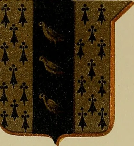 An illustration from America heraldica : a compilation of coats of arms, crests and mottoes of prominent American families settled in this country before 1800, 1889, leaf 198
