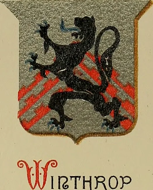 An illustration from America heraldica : a compilation of coats of arms, crests and mottoes of prominent American families settled in this country before 1800, 1889, leaf 198