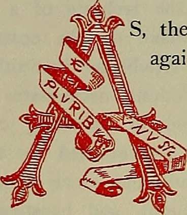 An illustration from America heraldica : a compilation of coats of arms, crests and mottoes of prominent American families settled in this country before 1800, 1889, leaf 21
