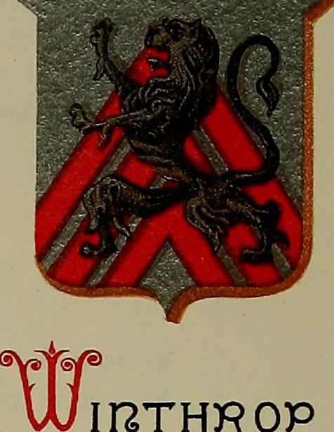 An illustration from America heraldica : a compilation of coats of arms, crests and mottoes of prominent American families settled in this country before 1800, 1889, leaf 34
