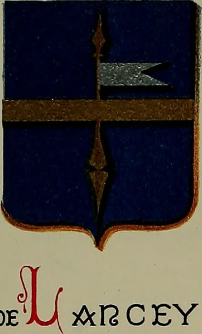 An illustration from America heraldica : a compilation of coats of arms, crests and mottoes of prominent American families settled in this country before 1800, 1889, leaf 42